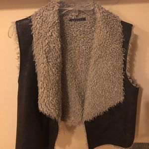 Faux Brown Suede Vest by Velvet - Like New.